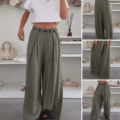 🎁Vente rapide 49% RÉDUCTION🔥Pantalon léger à volants et jambes larges pour femme