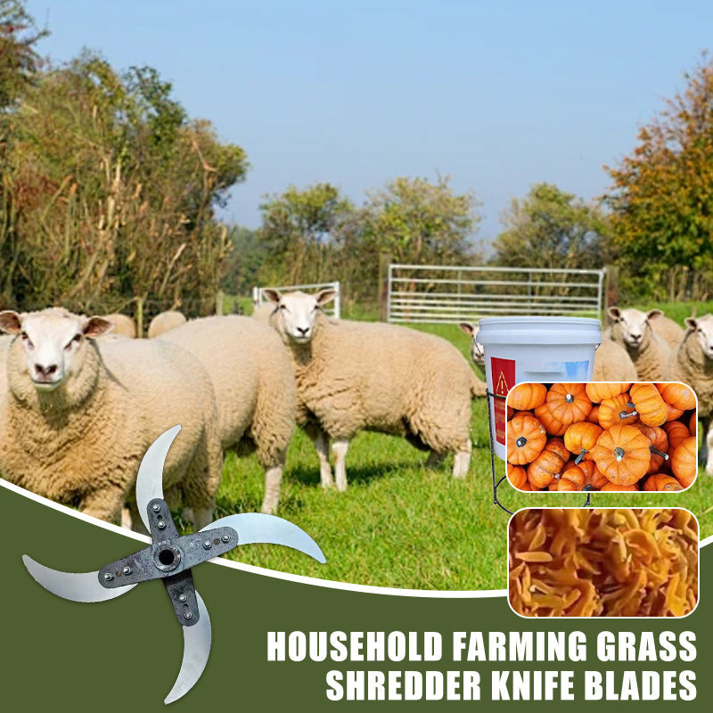 📢📢50 % de réduction !! ⏰🔪 Lame de coupe 4 lames pour déchiqueteuse d’herbe – Diamètre ajustable (25-26 cm), acier anti-rouille, installation universelle ! 🌿🚜