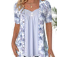 2026 Nouveaux produits👚Top patchwork floral irrégulier pour femmes