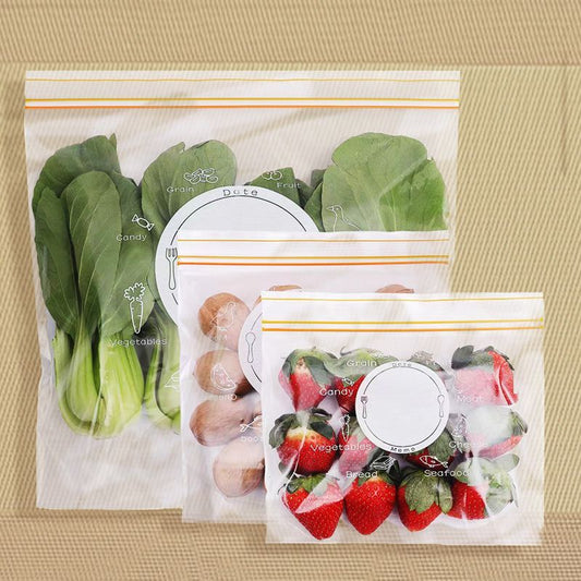 🍏Sacs à fermeture à glissière réutilisables pour aliments
