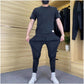 Hommes High Stretch Haut à manches courtes & Pantalon de jogging Set de 2 pièces