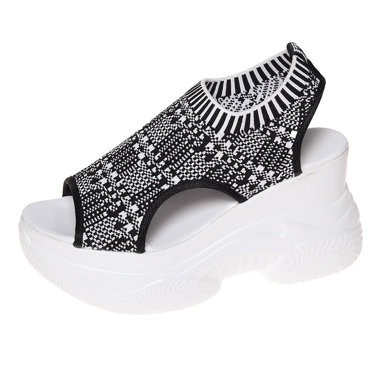 📢📢62 % DE RÉDUCTION !!!⏰Sandales compensées à bout ouvert pour femmes 👡