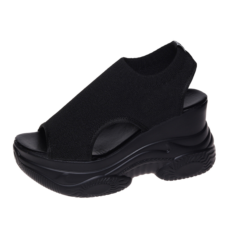 📢📢62 % DE RÉDUCTION !!!⏰Sandales compensées à bout ouvert pour femmes 👡