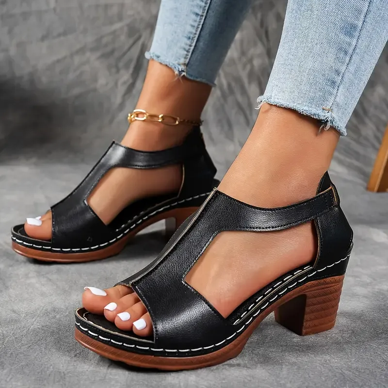 🔥Soldes exceptionnels - Économisez 49 %🔥Sandales à talons hauts pour femmes-Arch Support Sandales pour femmes