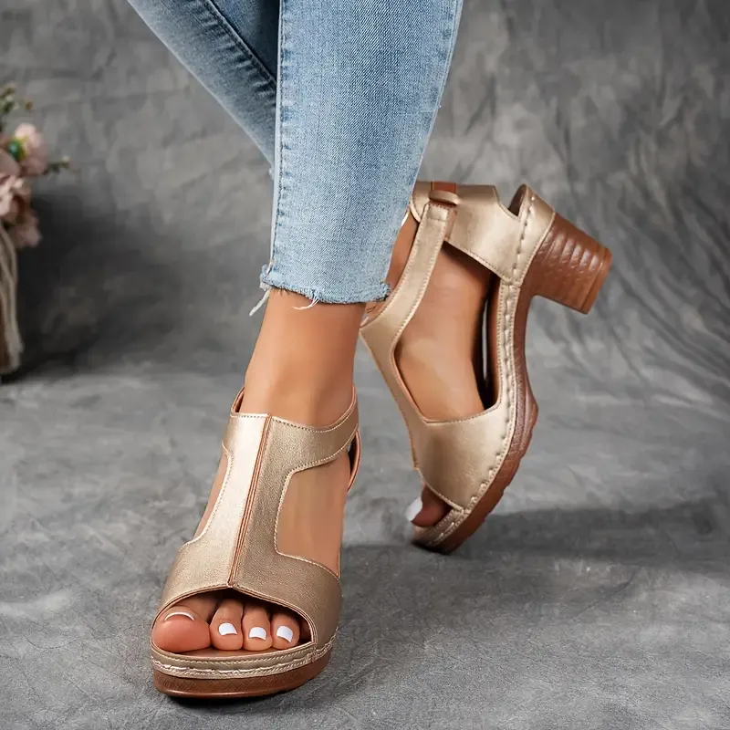 🔥Soldes exceptionnels - Économisez 49 %🔥Sandales à talons hauts pour femmes-Arch Support Sandales pour femmes