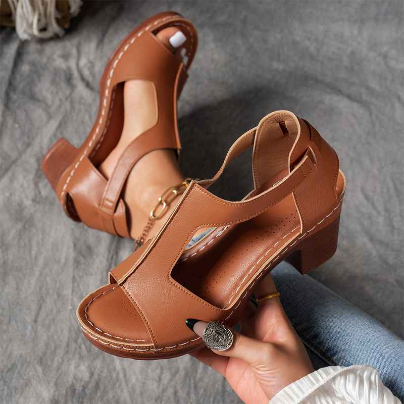 🔥Soldes exceptionnels - Économisez 49 %🔥Sandales à talons hauts pour femmes-Arch Support Sandales pour femmes