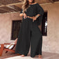 ⏳Offre spéciale limitée dans le temps💕Ensemble deux pièces - Top décontracté pour femmes ＆ Pantalon à jambe large