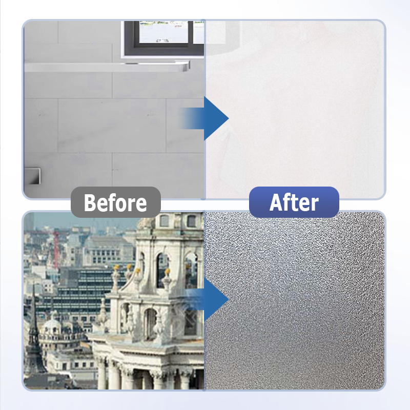 Peinture pour verre dépoli à séchage rapide et translucide pour le vent