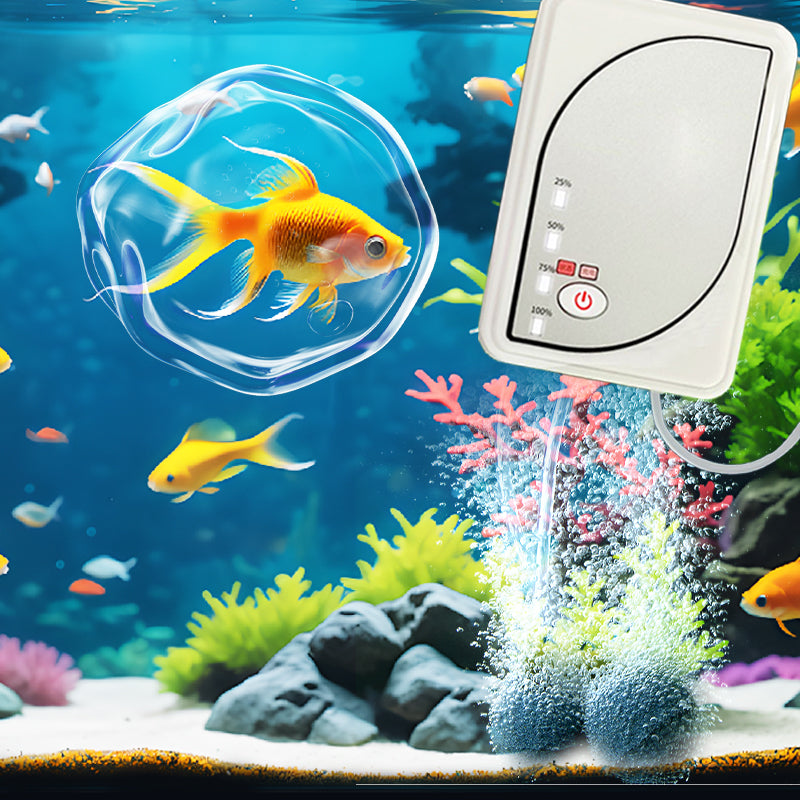 🐠 Moitié prix pour une durée limitée - Pompe à air d'aquarium double mode silencieuse et puissante