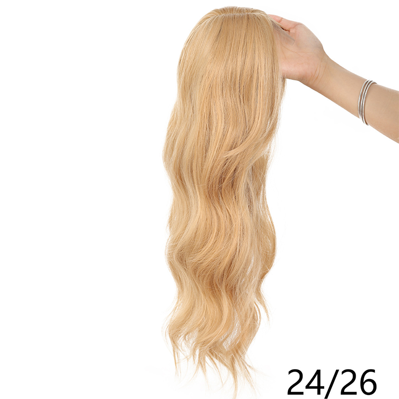 🌸50% de réduction pour une durée limitée👧 Wavy Clip-In Hair Topper avec Bangs pour l'amincissement des cheveux