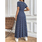 ⏳Durée limitée -50 %⏳Robe longue décontractée à fleurs et col en V pour femme