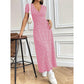 ⏳Durée limitée -50 %⏳Robe longue décontractée à fleurs et col en V pour femme