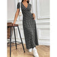 ⏳Durée limitée -50 %⏳Robe longue décontractée à fleurs et col en V pour femme