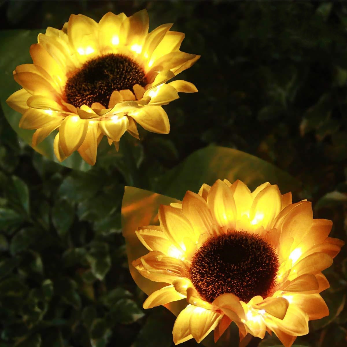 💐50% DE RÉDUCTION ! Lampes Solaires Tournesol – Étanches & Décoration Jardin 🌻💛【Offre Limitée】