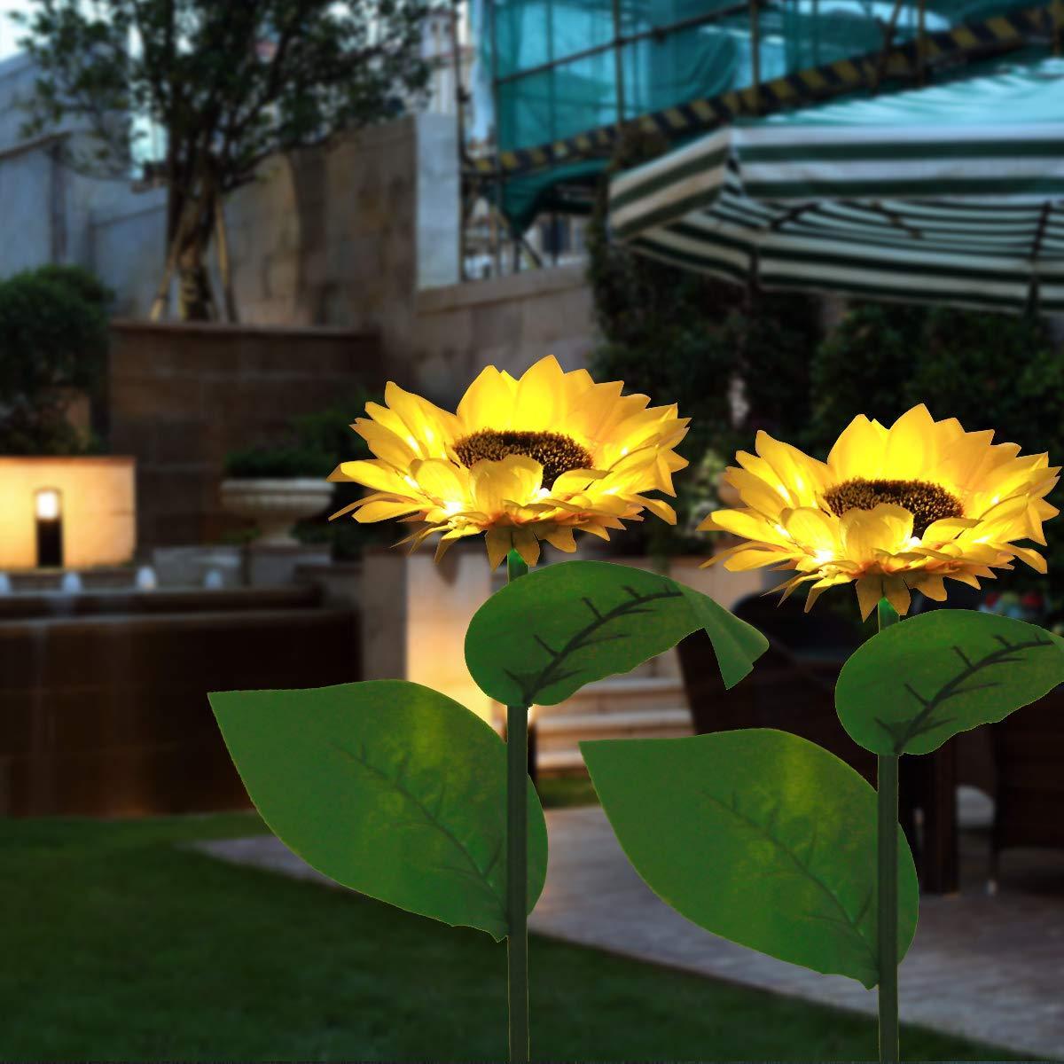 💐50% DE RÉDUCTION ! Lampes Solaires Tournesol – Étanches & Décoration Jardin 🌻💛【Offre Limitée】