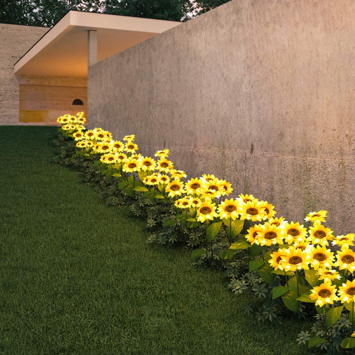 💐50% DE RÉDUCTION ! Lampes Solaires Tournesol – Étanches & Décoration Jardin 🌻💛【Offre Limitée】