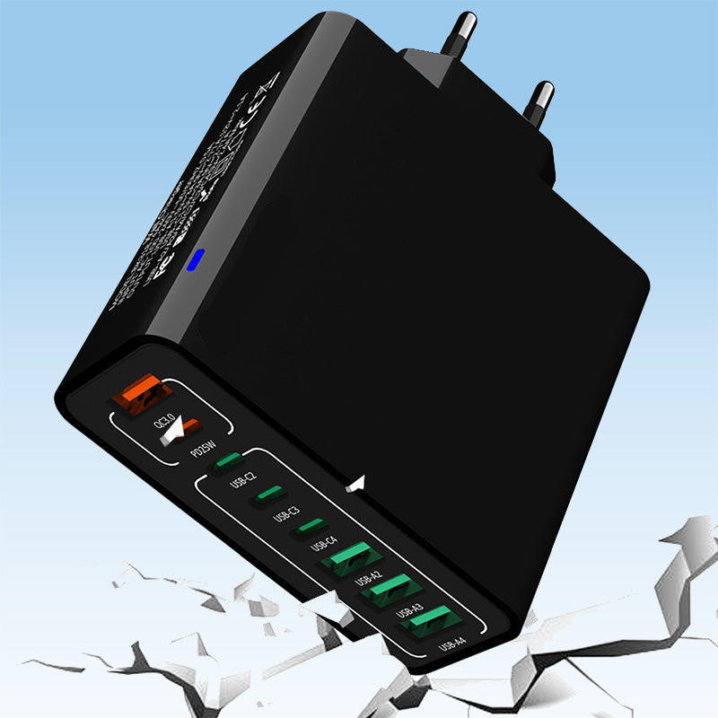 💎 50% DE RÉDUCTION ! 💎 Chargeur Multi-Ports 150W Ultra-Rapide – 8 Ports USB, Charge Simultanée & Protection Intelligente