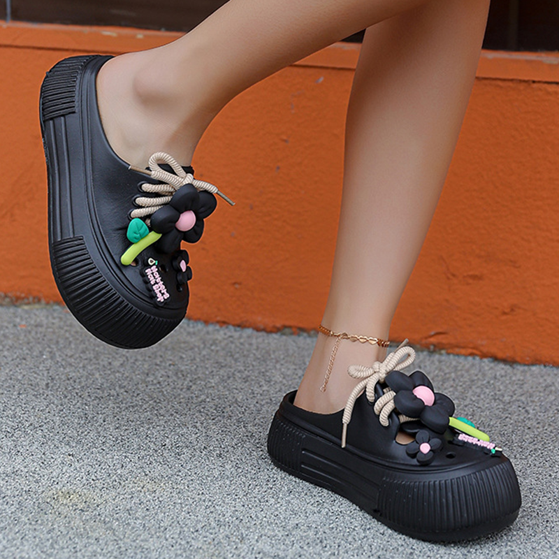 💖SOLDES 2026 : 50 % DE RÉDUCTION🌈Chaussons respirants pour femmes avec décoration florale