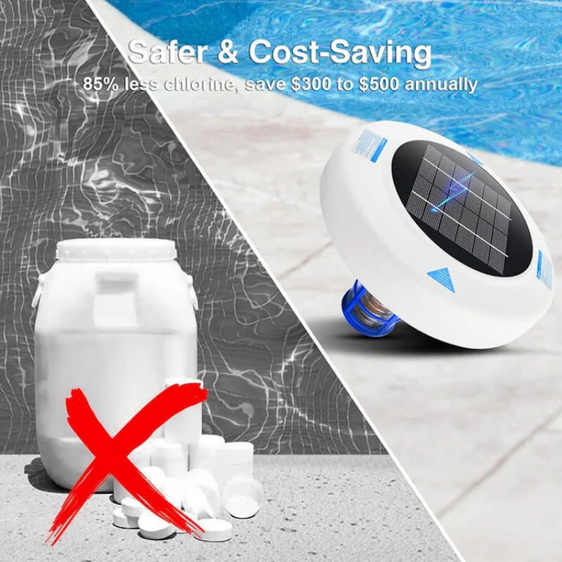 🏆Durée limitée 50% de réduction🌞💧Solar Pool Ionizer For Crystal Clear Water✨