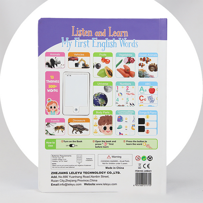 ✏️2025 VENTE CHAUDE✏️ Livre audio interactif pour l'apprentissage de l'anglais destiné aux enfants