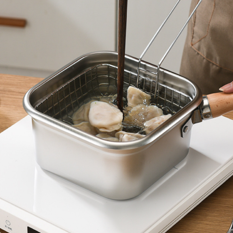 🔥50% de réduction🔥Ensemble de friteuse multifonction – Friteuse, cuiseur, conservation fraîche et lavage de légumes