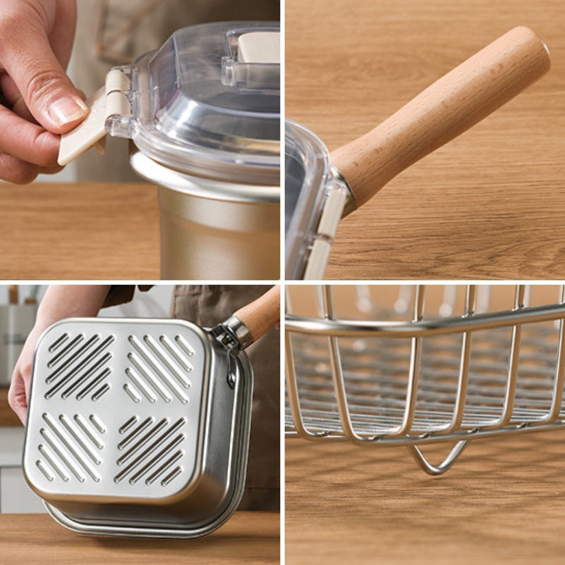 🔥50% de réduction🔥Ensemble de friteuse multifonction – Friteuse, cuiseur, conservation fraîche et lavage de légumes