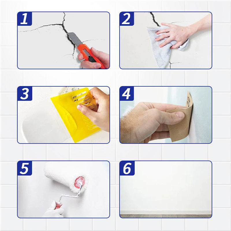 🛒 -50 % Offre limitée 🛠️🏠 Pâte élastique anti-fissures spéciale murs