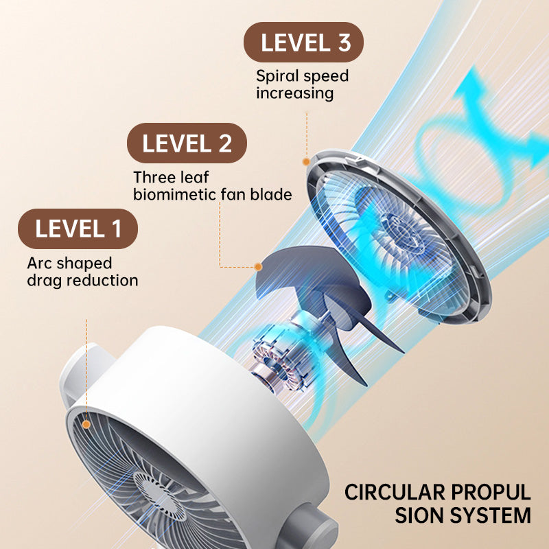 🌀 PROMO LIMITÉE 50% DE RÉDUCTION ! 💥 Ventilateur sur Pied Silencieux – 36 dB, 30m Portée, Télécommande, USB ✨