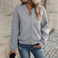 Cardigan à fermeture éclair pour femmes, décontracté et à la mode