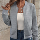 Cardigan à fermeture éclair pour femmes, décontracté et à la mode