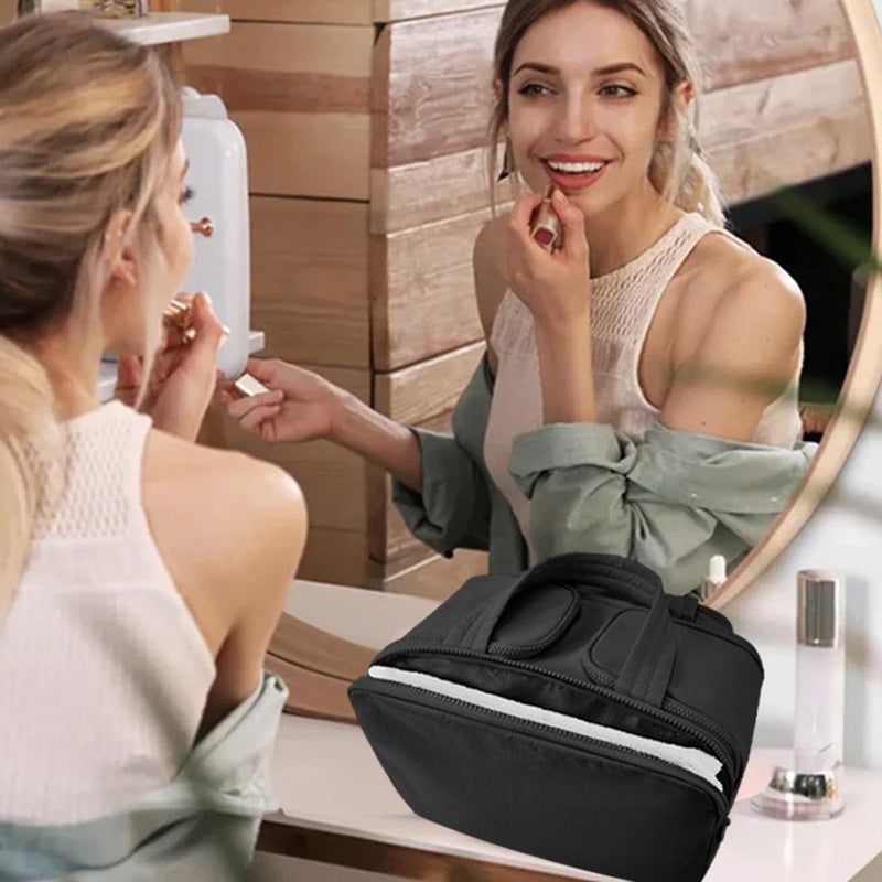 🎁🚀👜 50% de réduction ! ！！Trousse de toilette élégante — Compartiments astucieux pour maquillage & voyages 💄