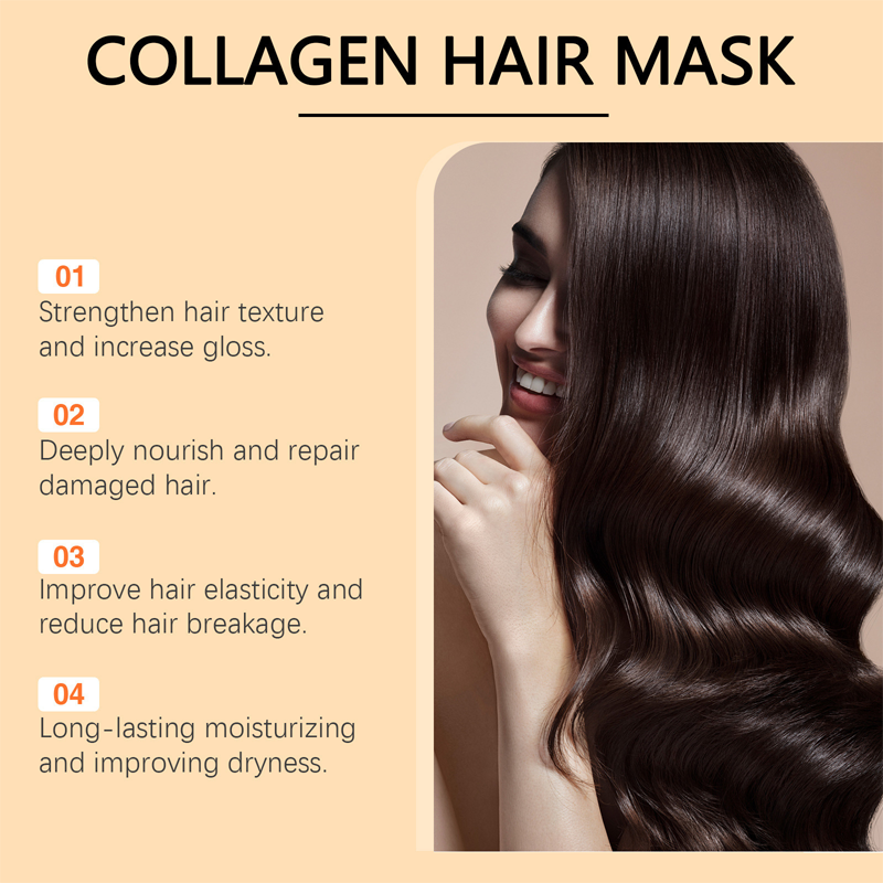 🎁🚀Achetez 3 obtenez 2 gratuit 🌸 Masque de collagène pour cheveux secs et endommagés