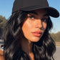 Perruque casquette de baseball 2 en 1 aux cheveux bouclés