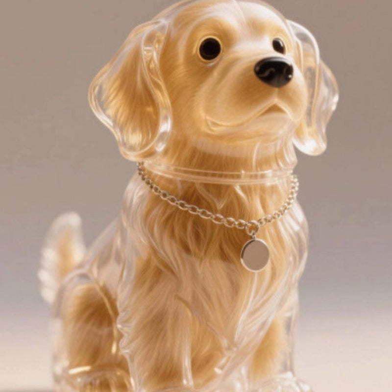 🐶Chien collectionneur de poils Porte-clés breloque boîte de rangement commémorative