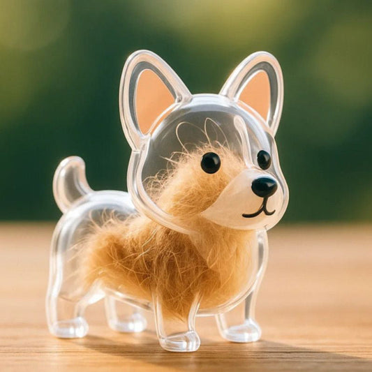 🐶Chien collectionneur de poils Porte-clés breloque boîte de rangement commémorative