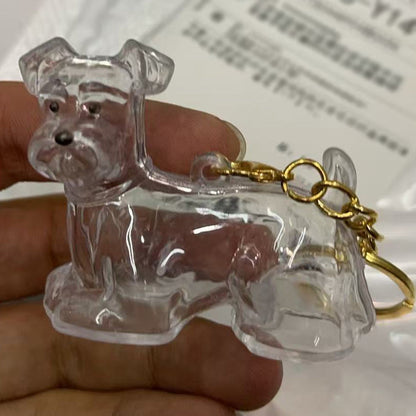 🐶Chien collectionneur de poils Porte-clés breloque boîte de rangement commémorative