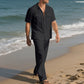 Ensemble 2 pièces chemise boutonnée et pantalon pour hommes