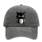 😻Casquette Vintage Mignon Chat Noir