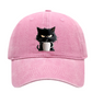 😻Casquette Vintage Mignon Chat Noir