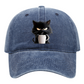 😻Casquette Vintage Mignon Chat Noir