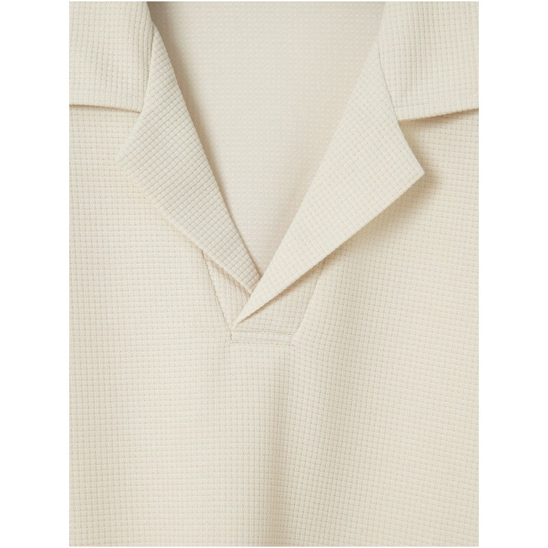 🎊Élégant ensemble pour homme en coton, composé d'une chemise à col et d'un pantalon à cordon