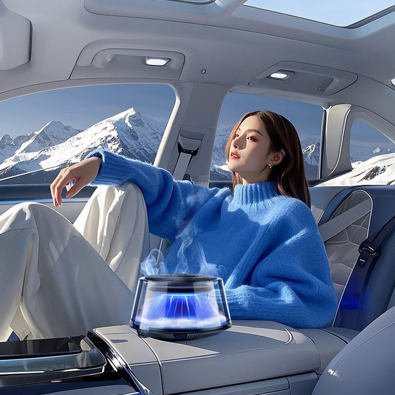 ☁️Diffuseur de voiture Cloud Mist 2025 - Marche/arrêt automatique avec batterie USB-C de 30 jours et 1 recharge = 1 an de fraîcheur