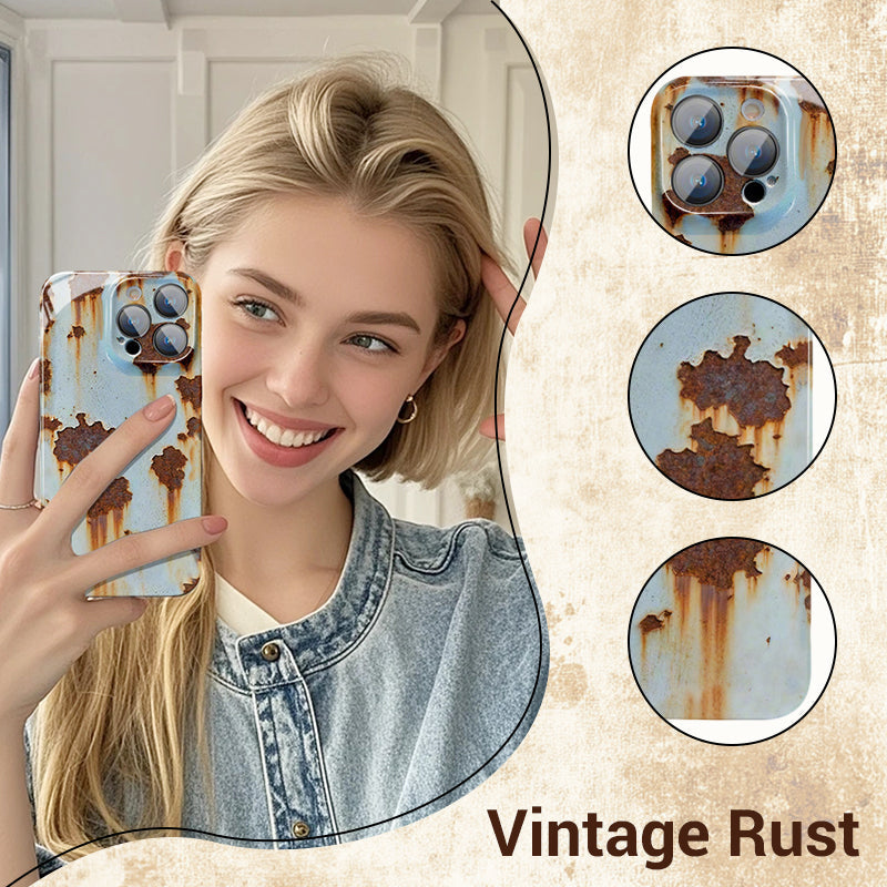🔥2025 NOUVELLE ARRIVEE 🔩Coque rigide Vintage Rust pour iPhone