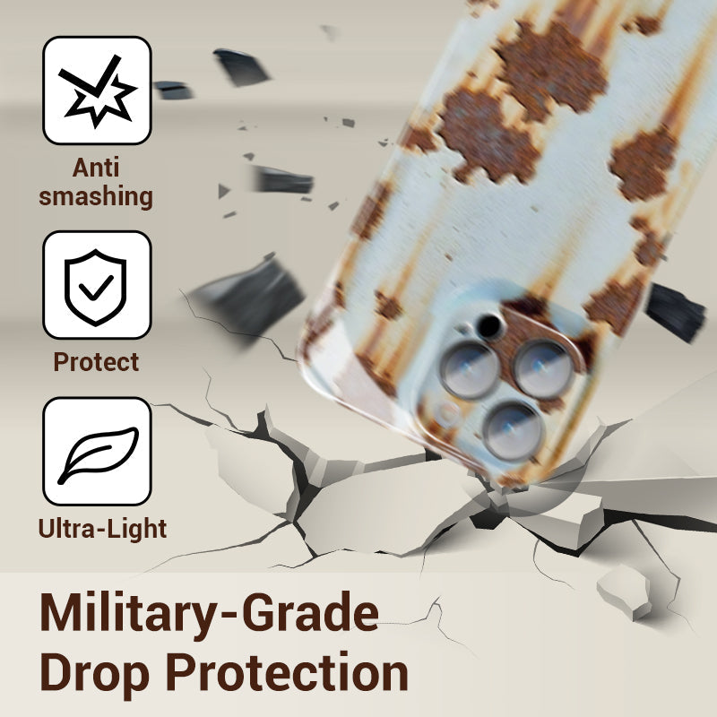 🔥2025 NOUVELLE ARRIVEE 🔩Coque rigide Vintage Rust pour iPhone