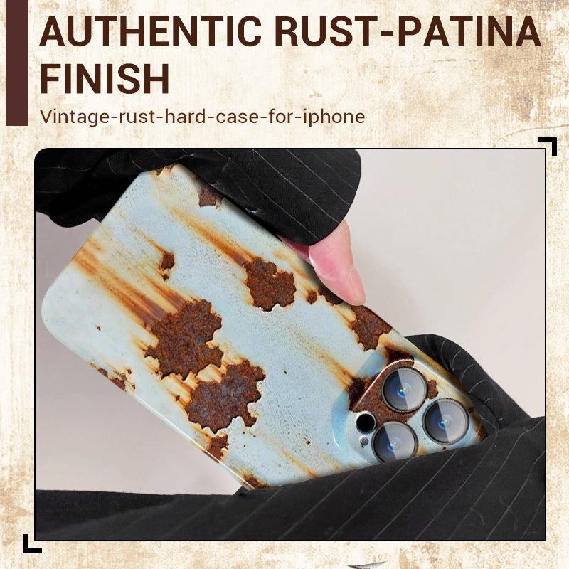 🔥2025 NOUVELLE ARRIVEE 🔩Coque rigide Vintage Rust pour iPhone