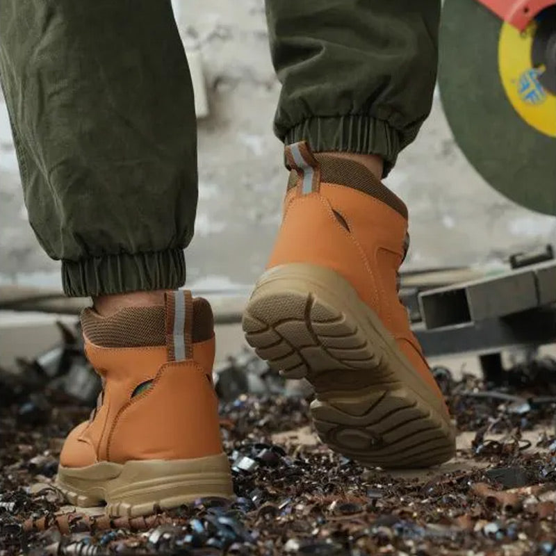 🔥Livraison gratuite - Bottes de sécurité S3 antidérapantes et légères pour unisexe, ✅👍 avec pointes résistantes aux chocs, fonction anti-écrasement et anti-compression