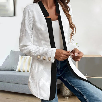 Manteau ouvert sur le devant pour femme, élégant et coloré