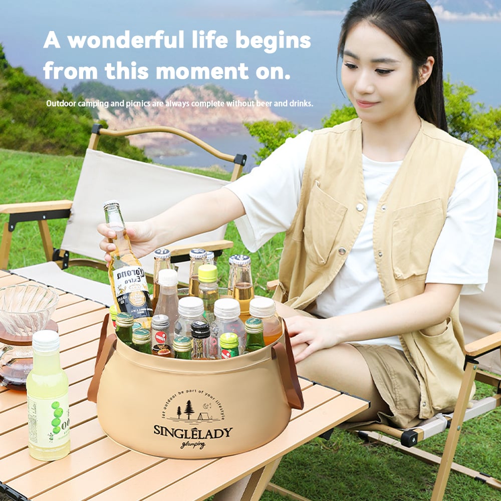 🏆Vente flash⚡Bac de voyage pliable – Seau pliable portable pour le camping, la lessive et les bains de pieds