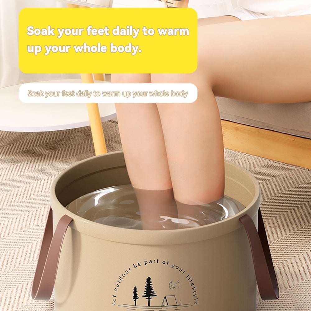 🏆Vente flash⚡Bac de voyage pliable – Seau pliable portable pour le camping, la lessive et les bains de pieds