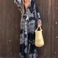 💃🌺Robe décontractée, imprimée et fluide pour femmes, avec encolure en V